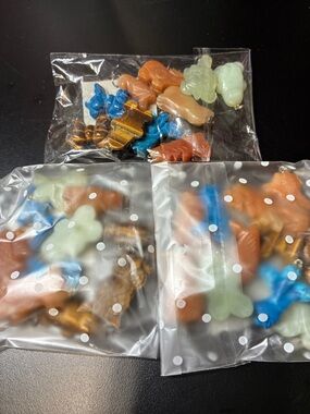Mixed gemstone carved Animal Shaped Multicolor pendants